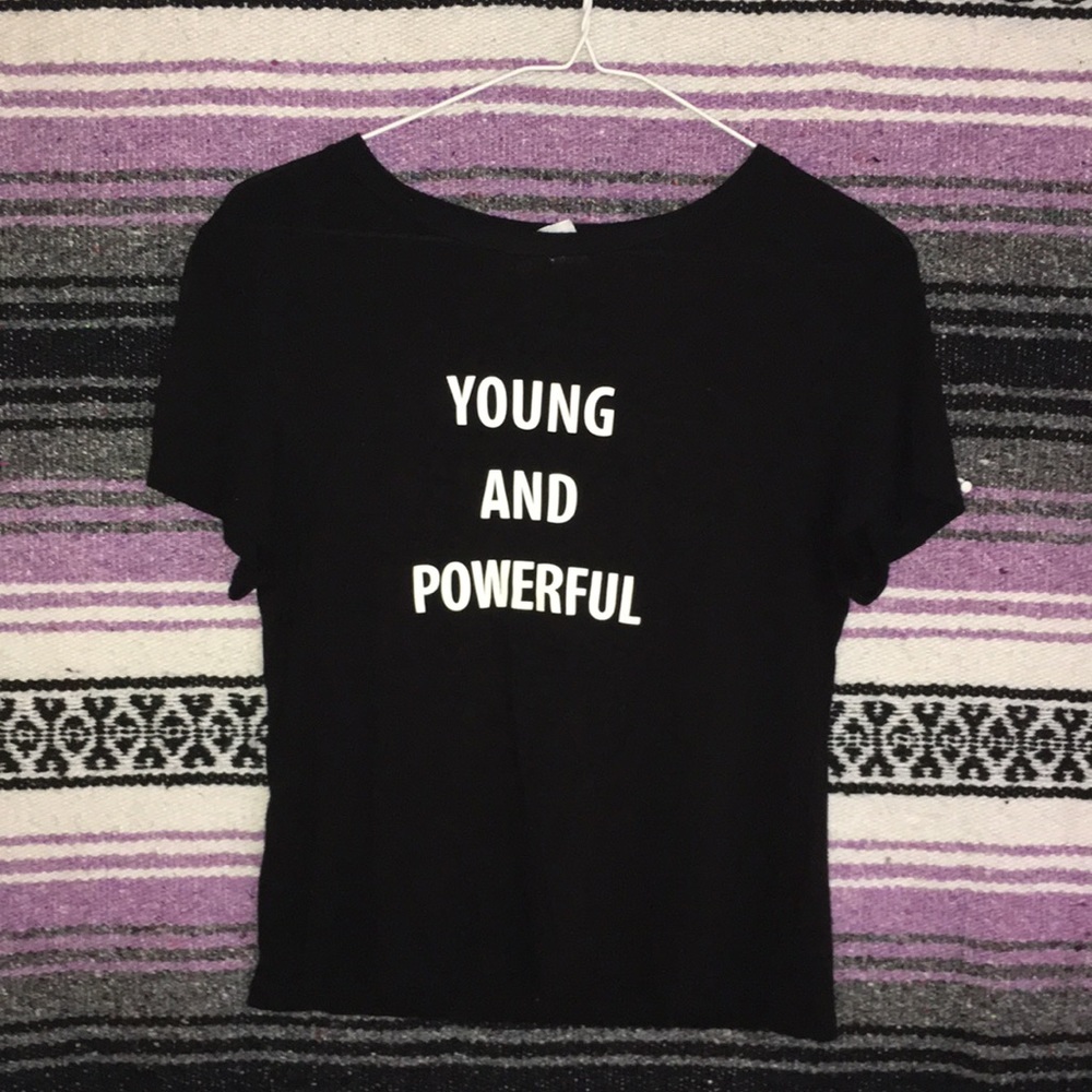 Girls black short sleeve